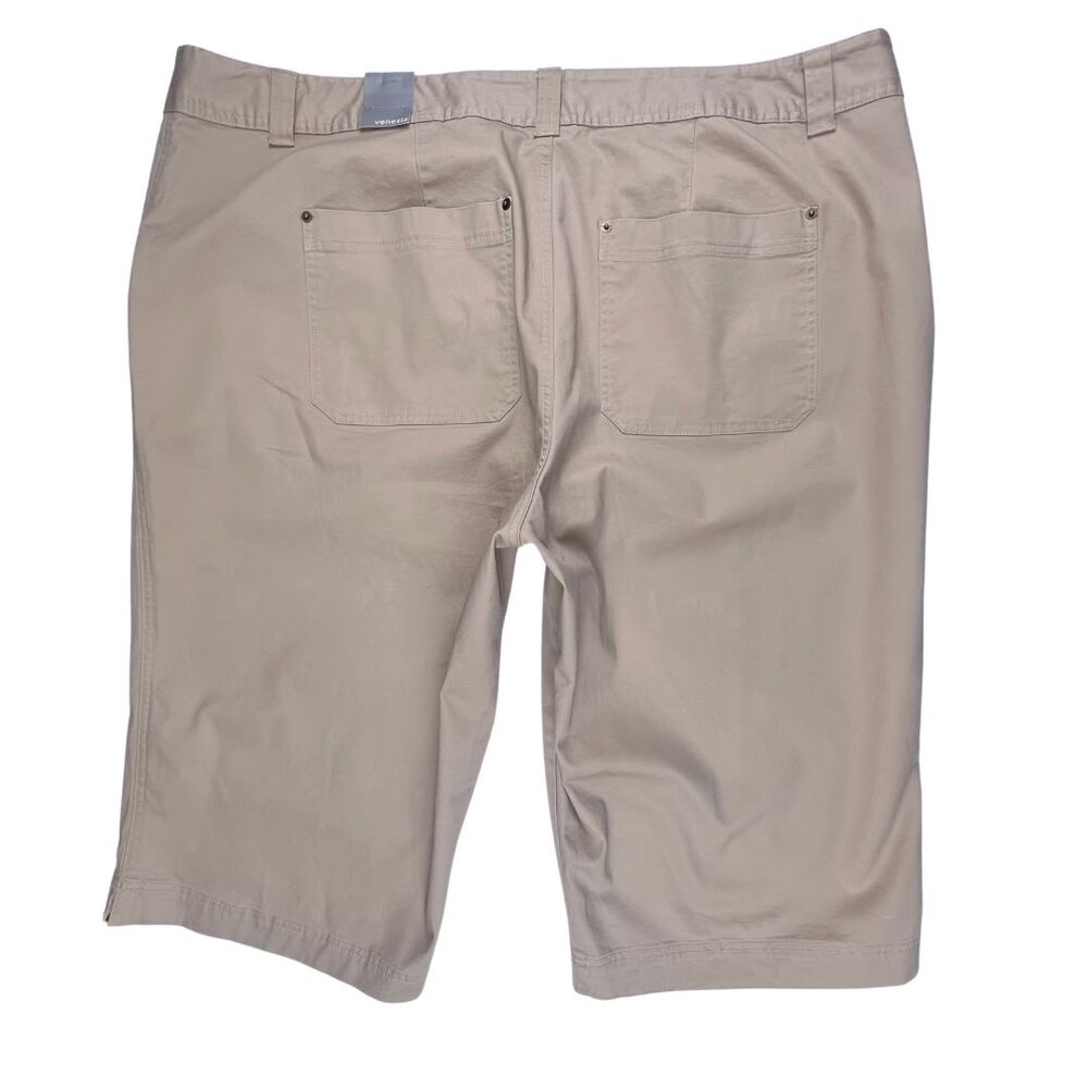 Lane Bryant Venezia Capris 28 Khaki Soft Twill Comfort Fit Weekend Ready Pants - Picture 7 of 10